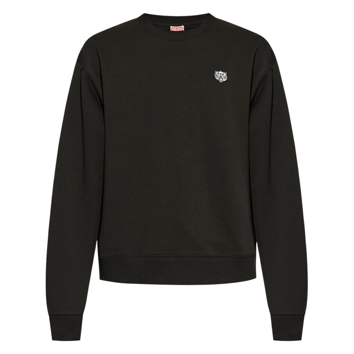 logo-patch cotton sweatshirt