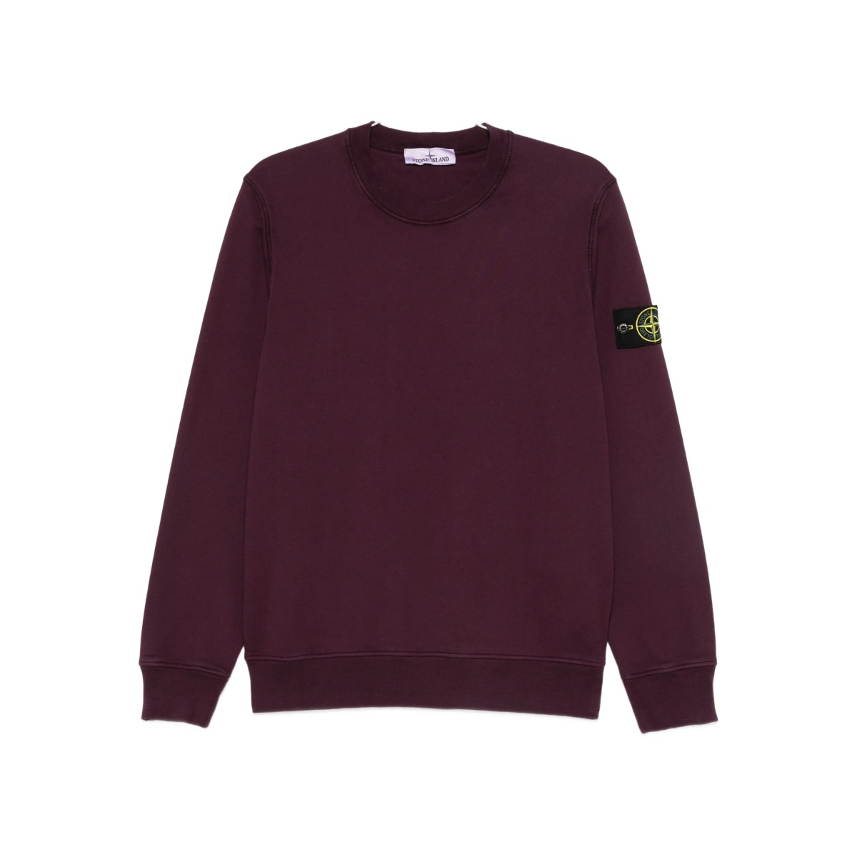 logo-patch crew neck sweatshirt