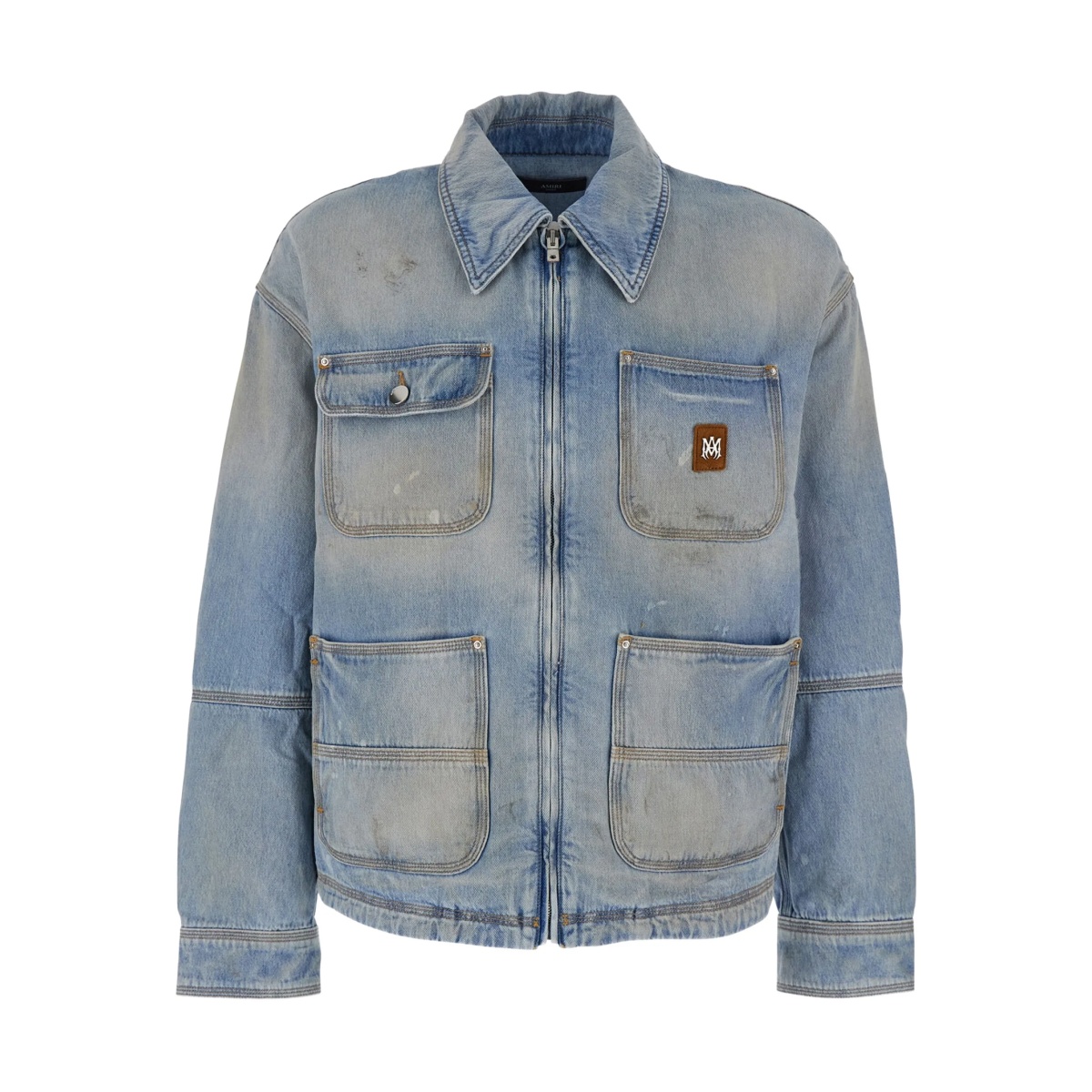 logo-patch denim jacket