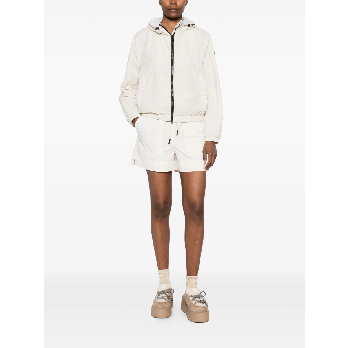 logo-patch drawstring shorts - Img 2