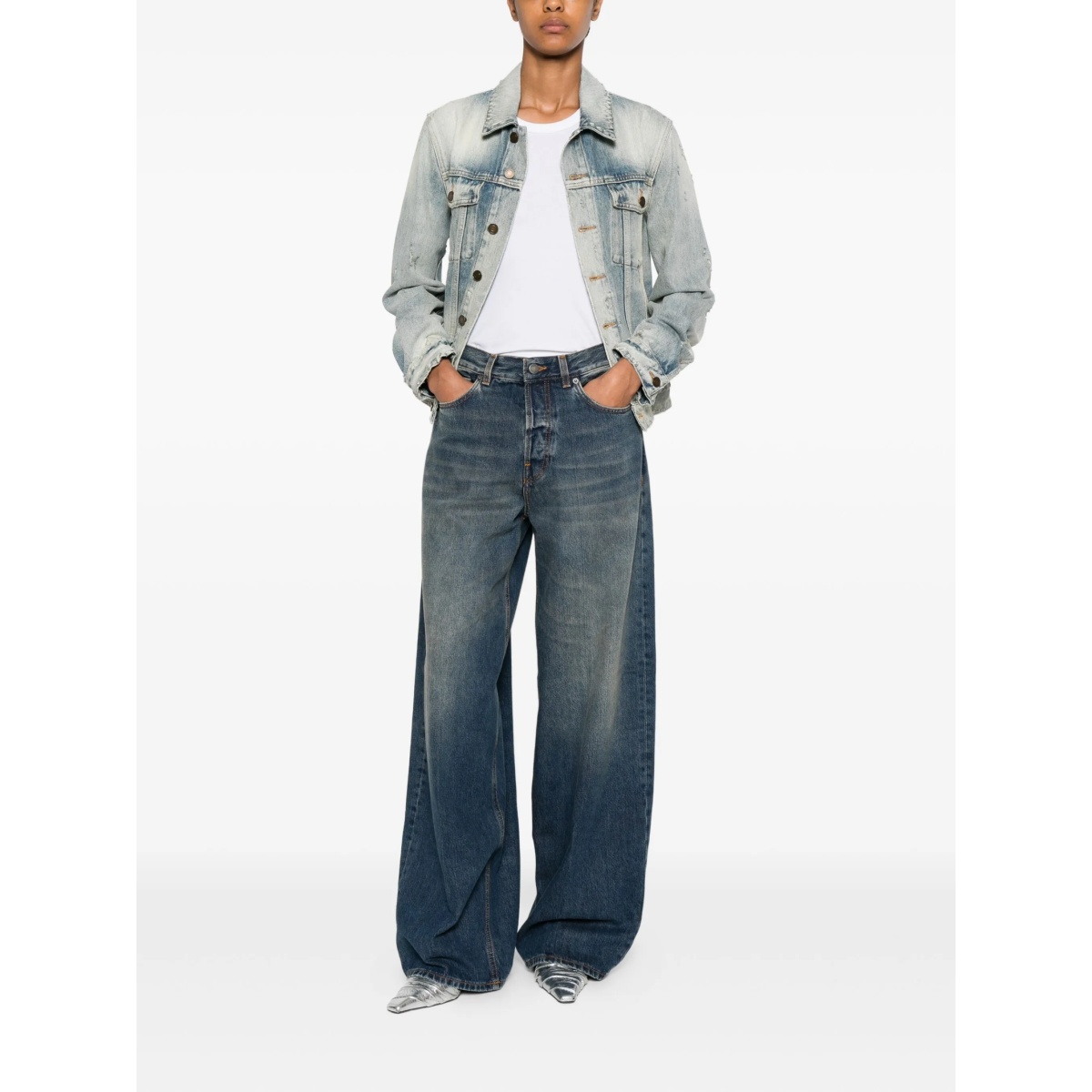 logo-patch jeans - Img 2