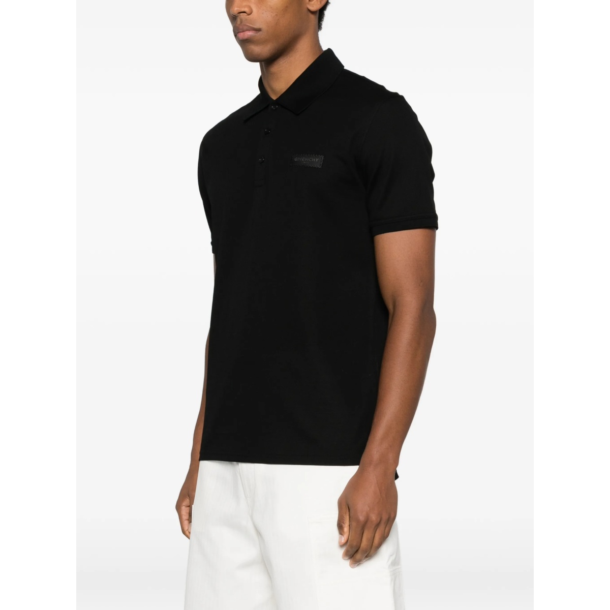 logo-patch polo shirt - Img 3