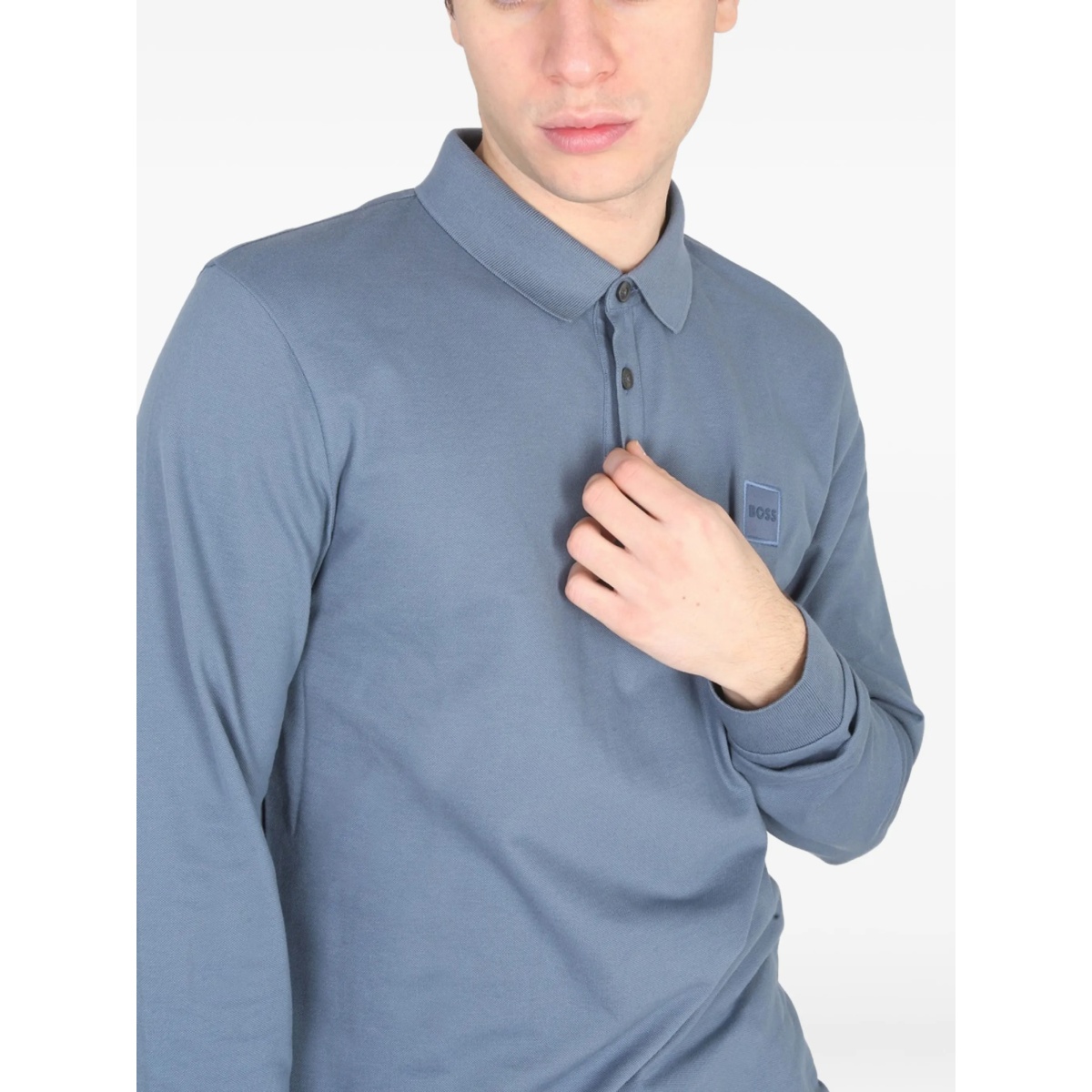 logo patch polo shirt - Img 4