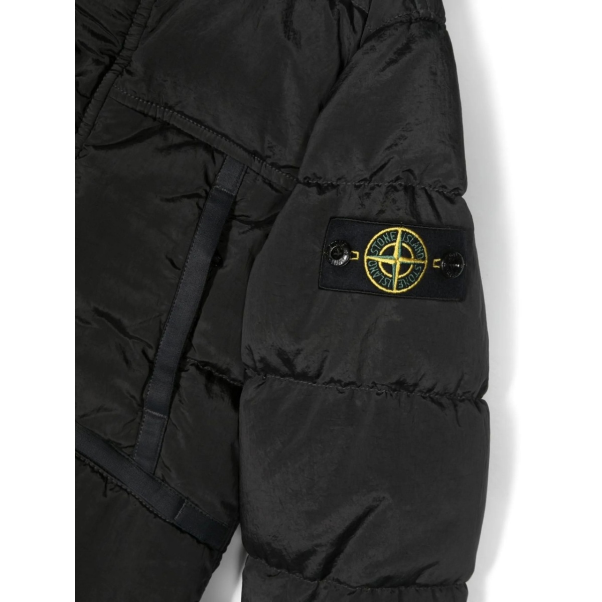 logo-patch puffer jacket - Img 3