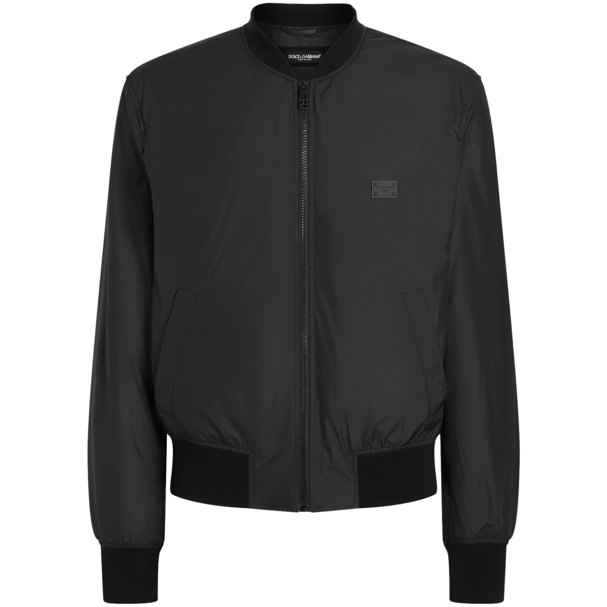 logo-plaque bomber jacket