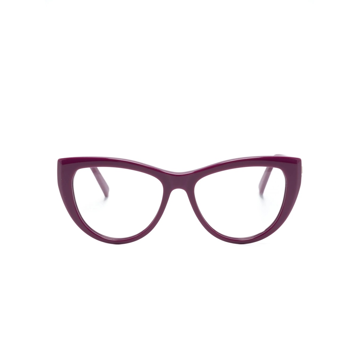logo-plaque cat-eye frame glasses