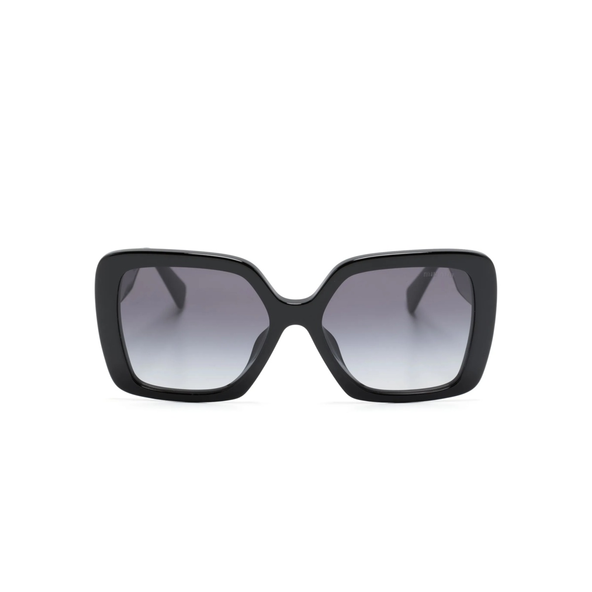 logo-plaque oversized-frame sunglasses