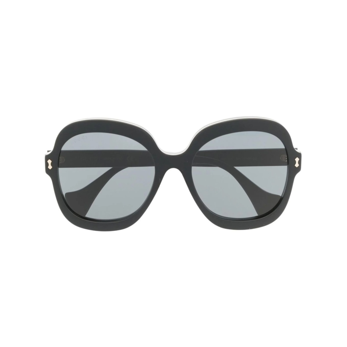 logo-plaque square-frame sunglasses