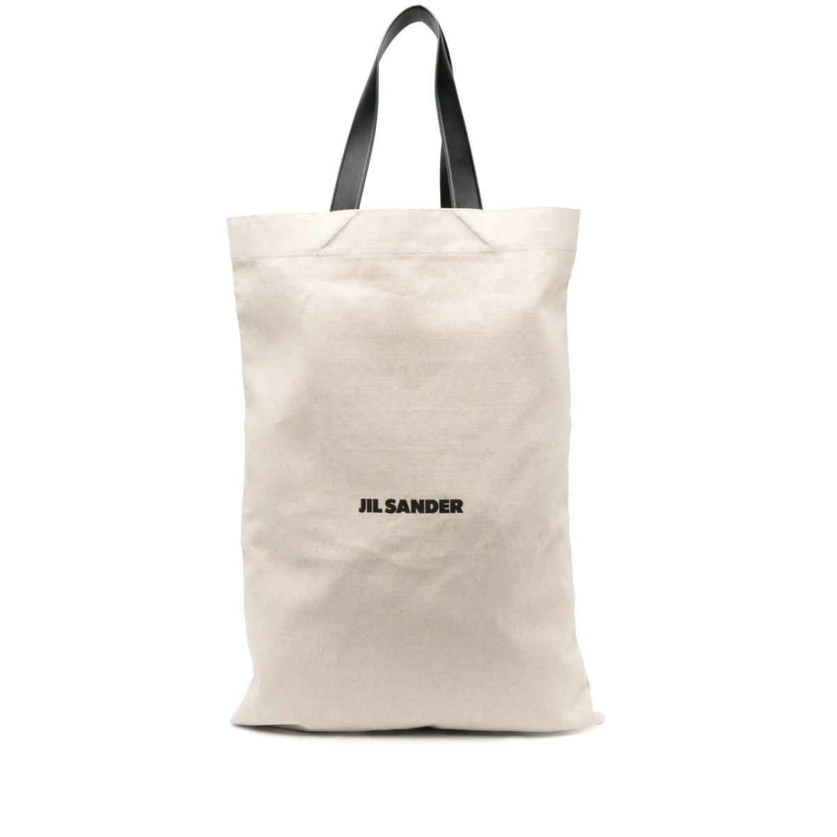 logo-print canvas tote bag