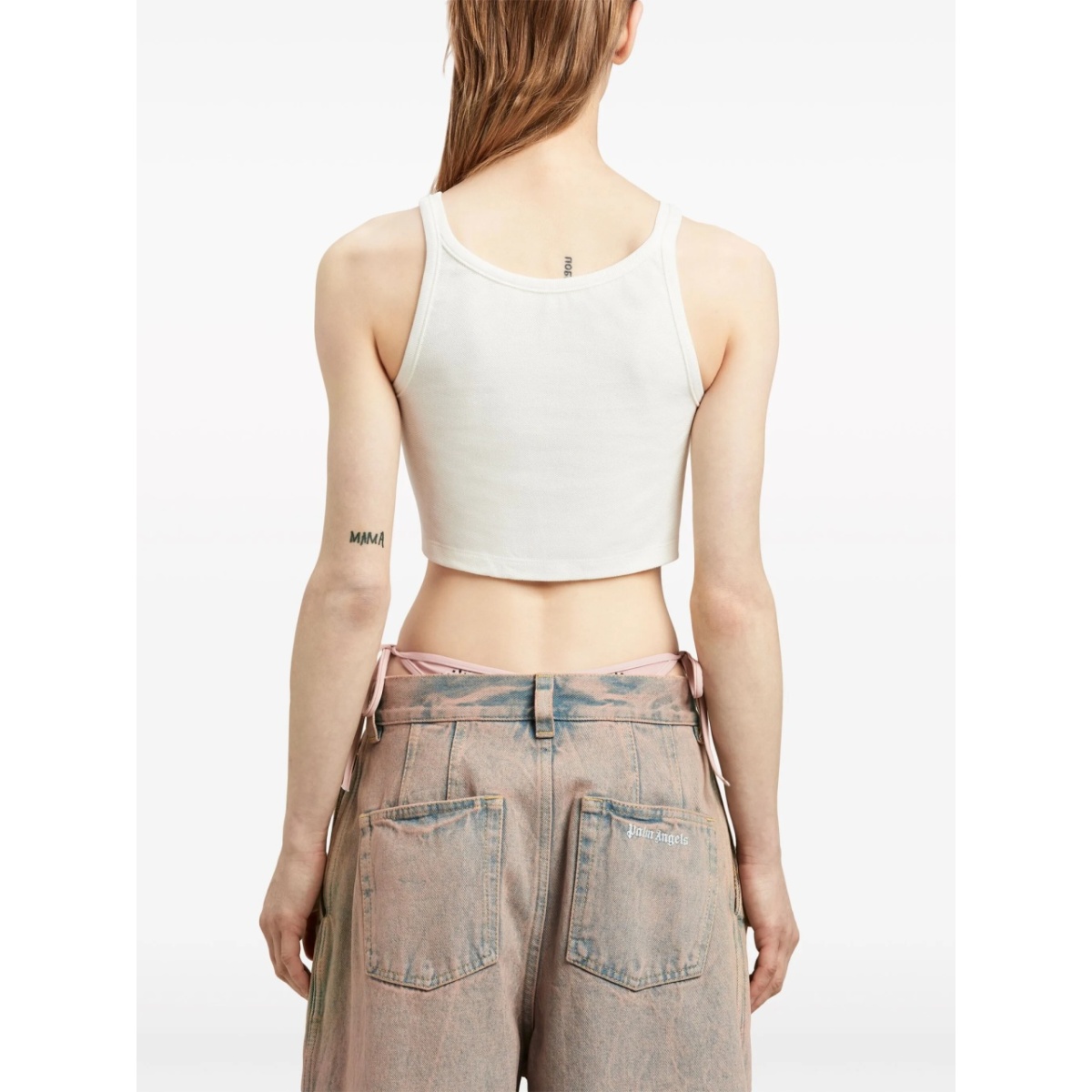 logo-print cotton tank top - Img 5