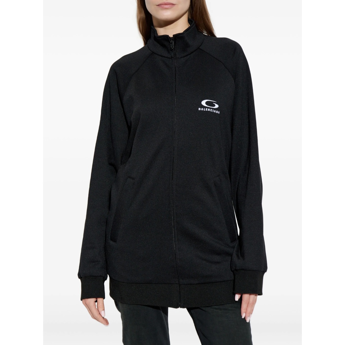 logo-print cut-out sweatshirt - Img 3
