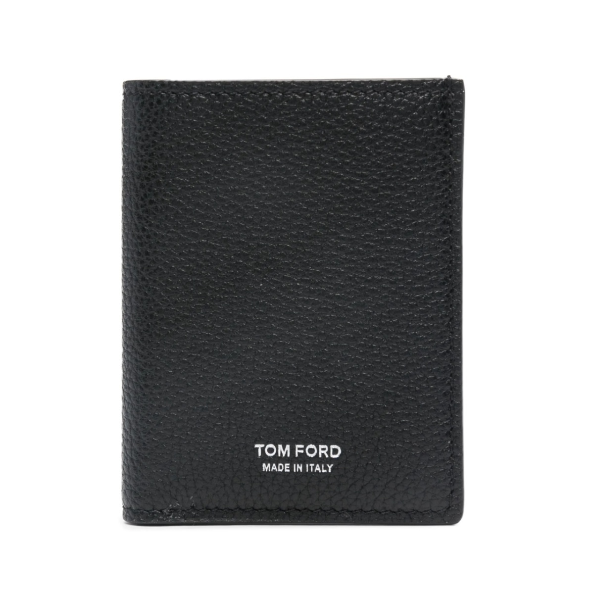 logo-print leather cardholder