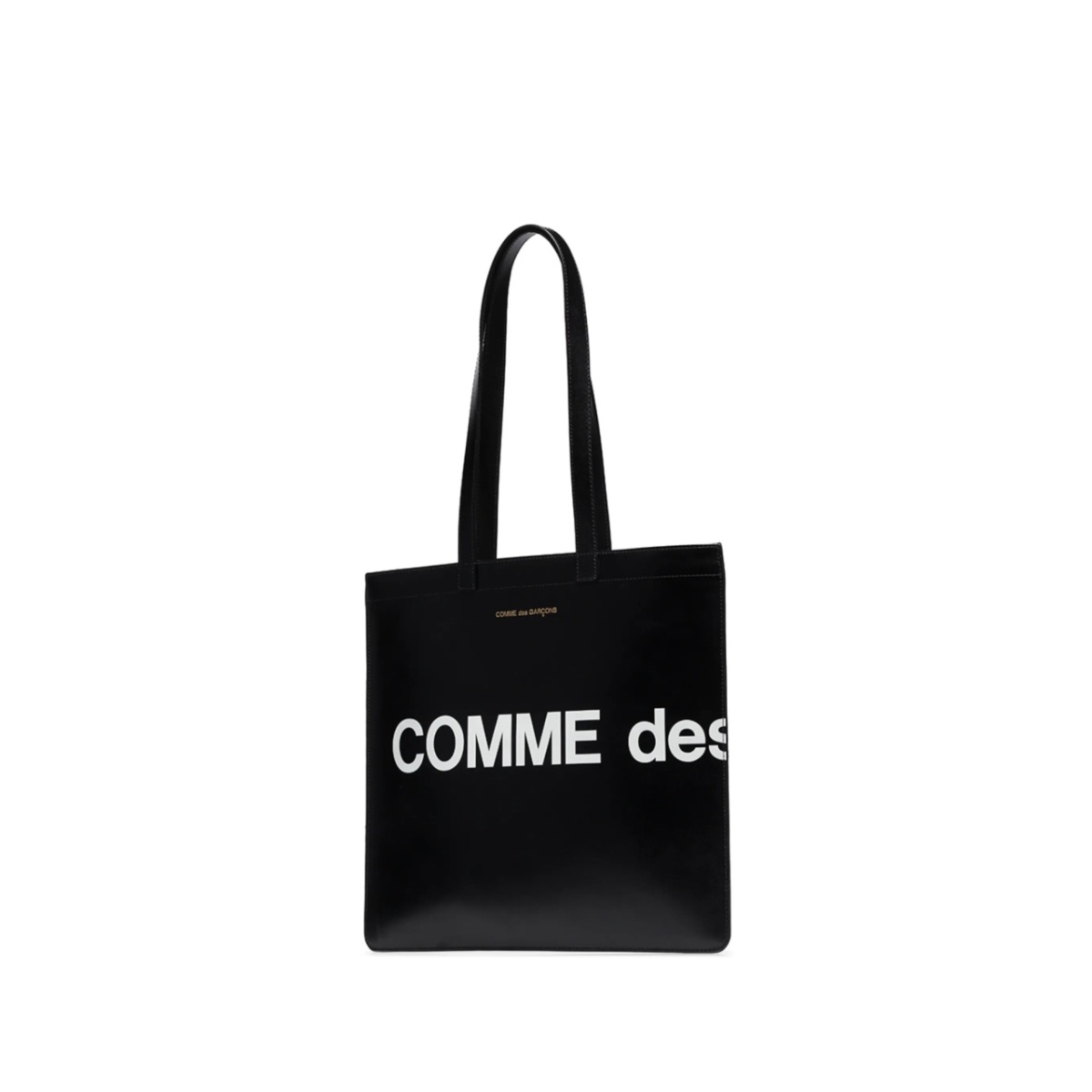 logo-print leather tote bag - Img 4