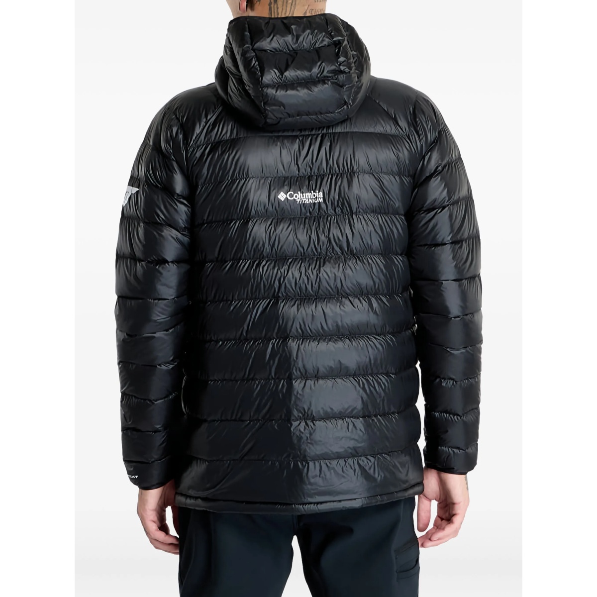 logo-print padded jacket - Img 4