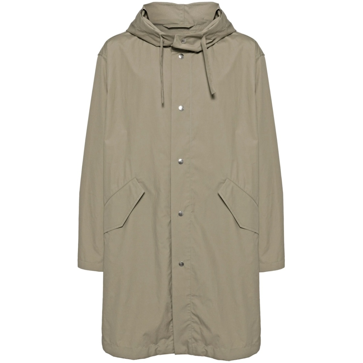 logo print parka