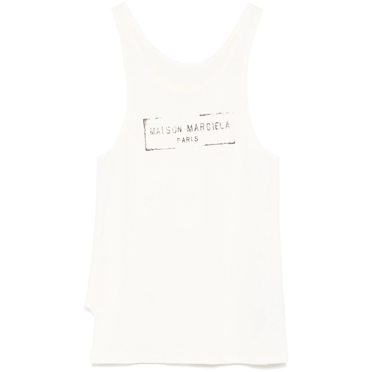 logo-print tank top