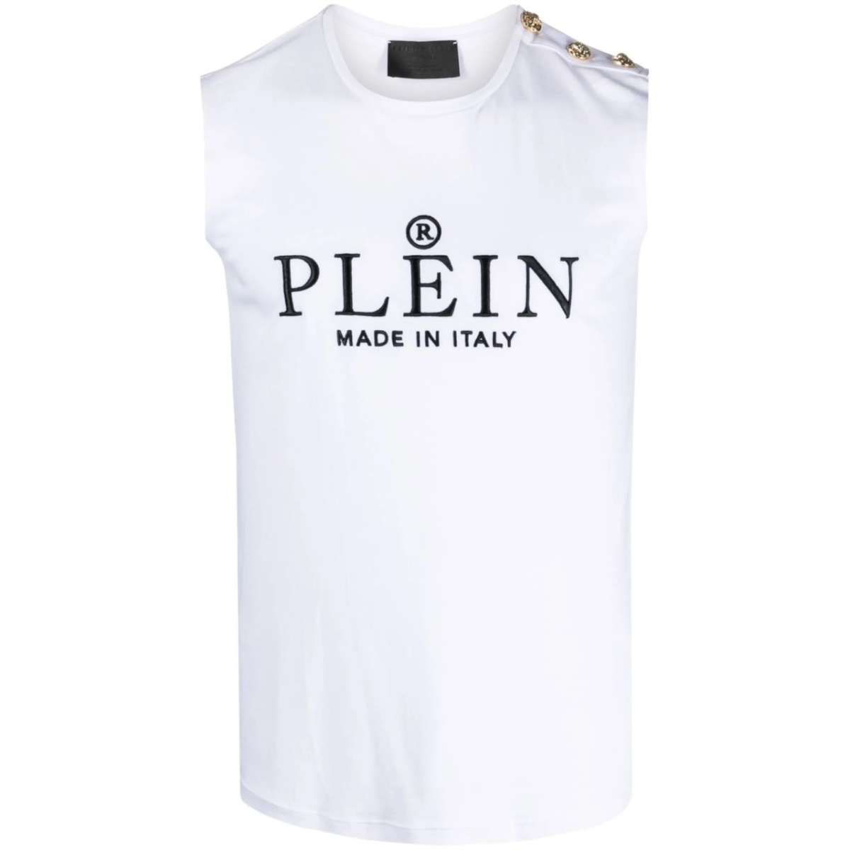 logo-print tank top
