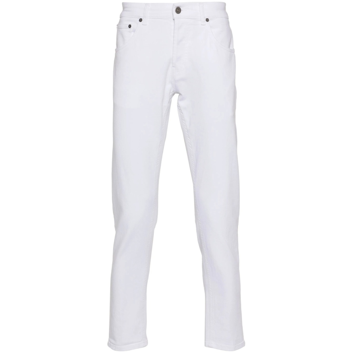 logo-print tapered jeans