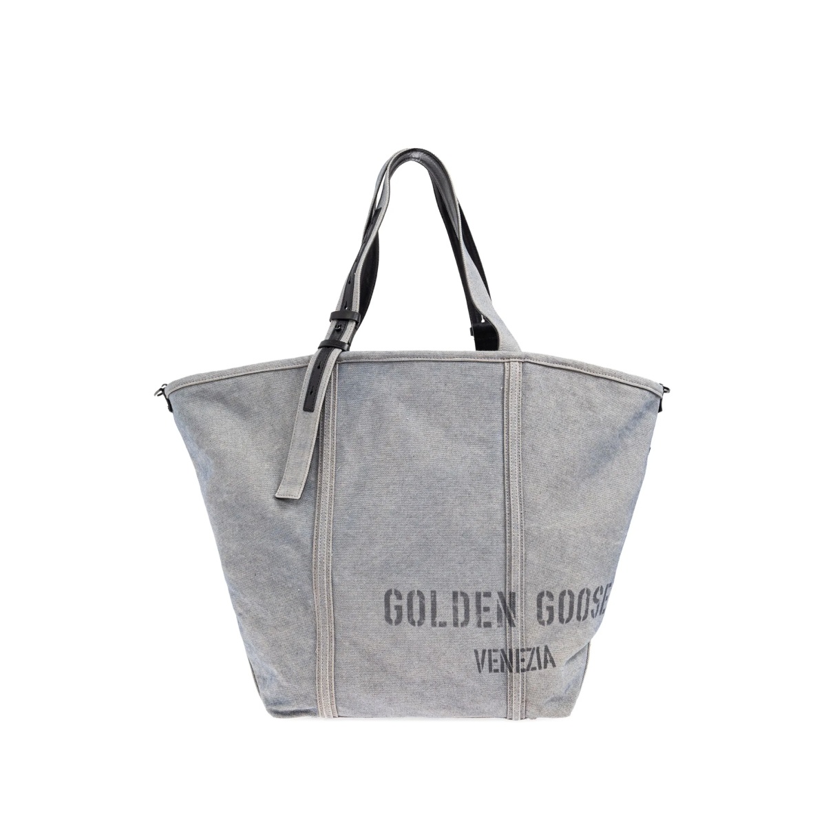 logo-print tote bag