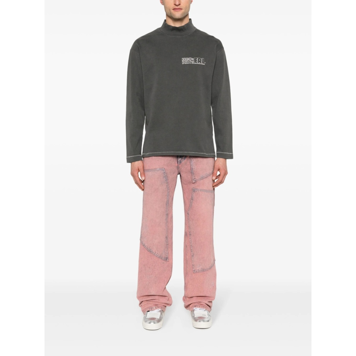 logo-printed longsleeved T-shirt - Img 2
