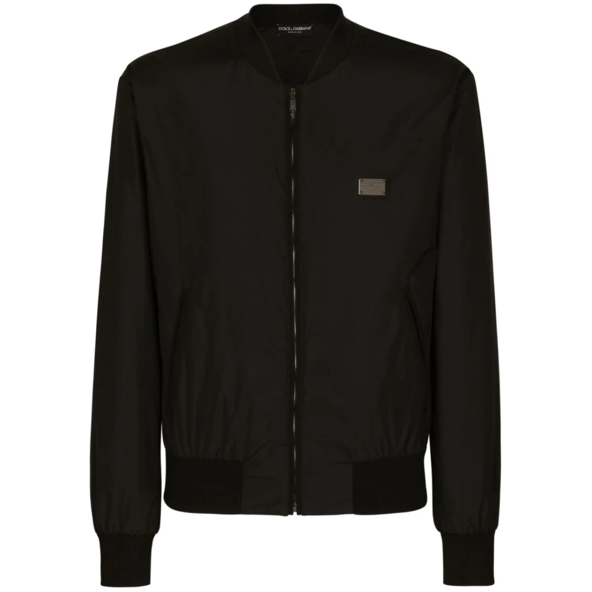 logo-tag bomber jacket