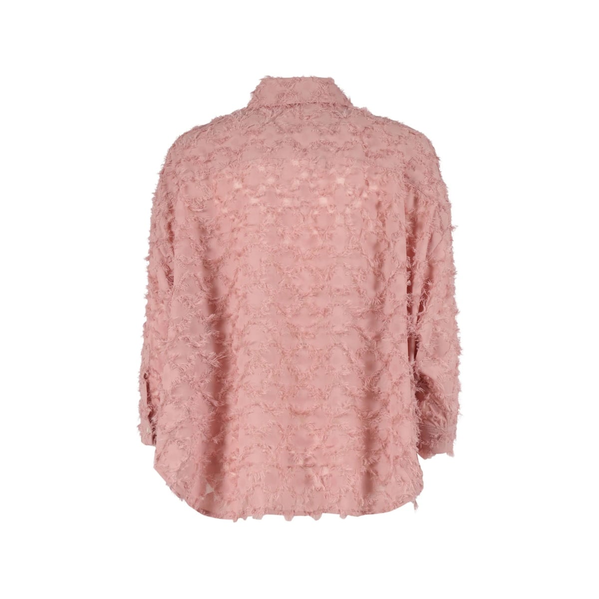 long-sleeved frayed shirt - Img 2