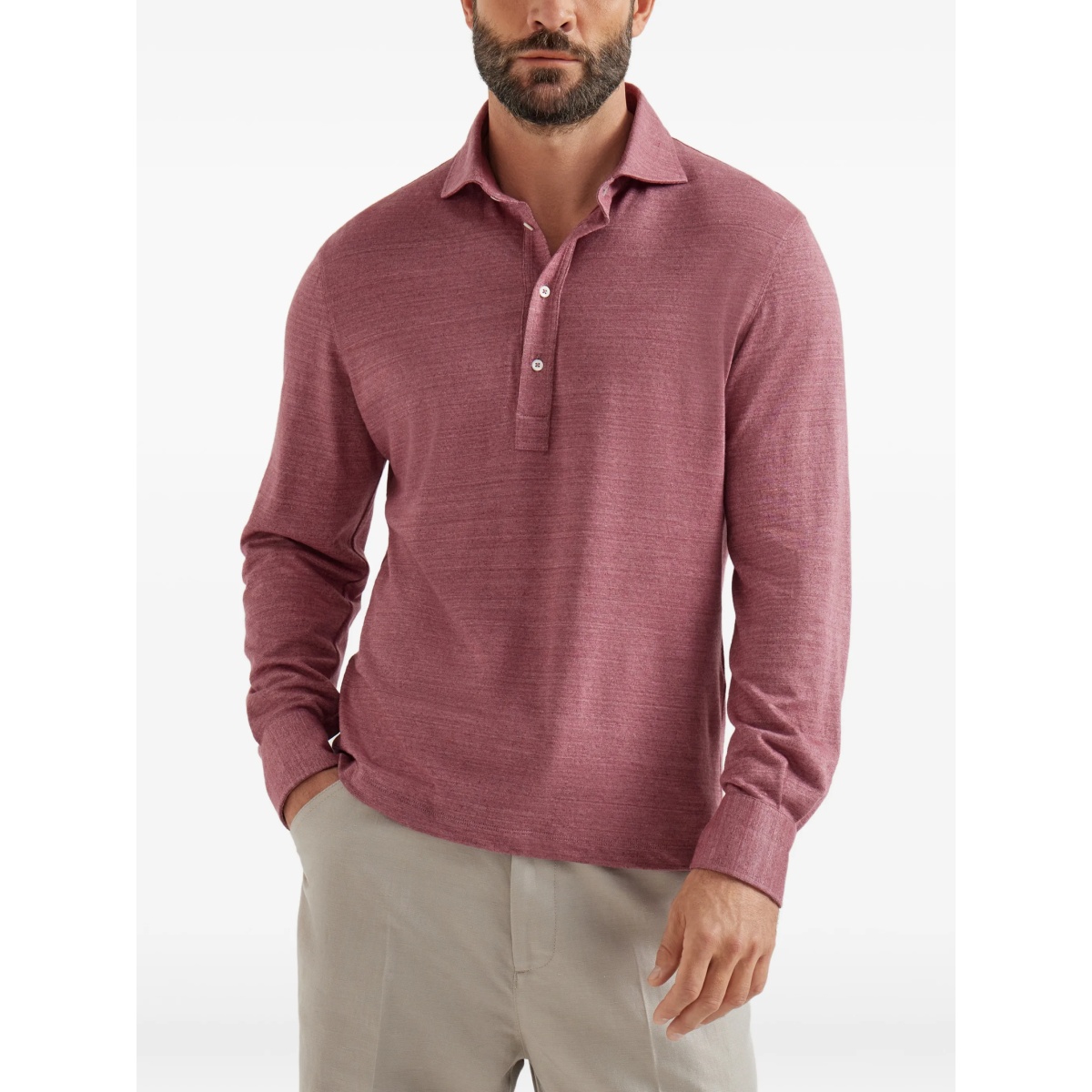 long-sleeved polo shirt - Img 3