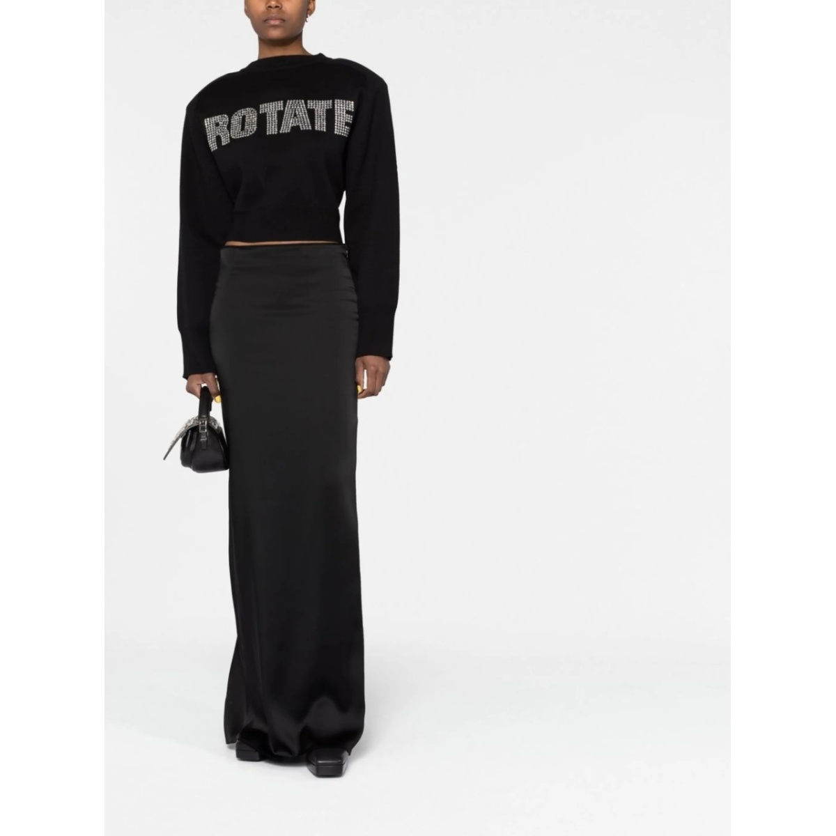 long sleeves cropped sweatshirt - Img 2