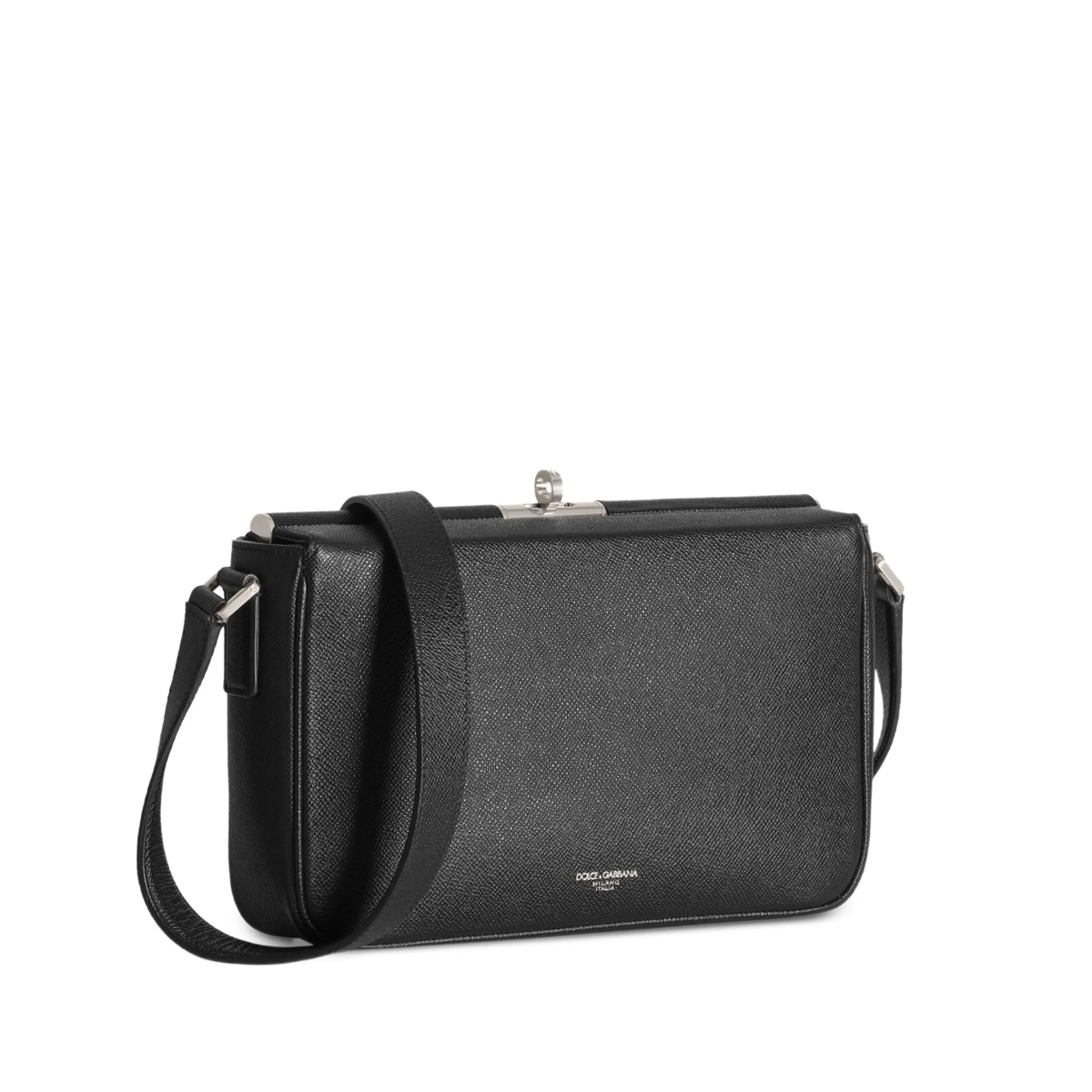 Marlene structured leather messenger bag