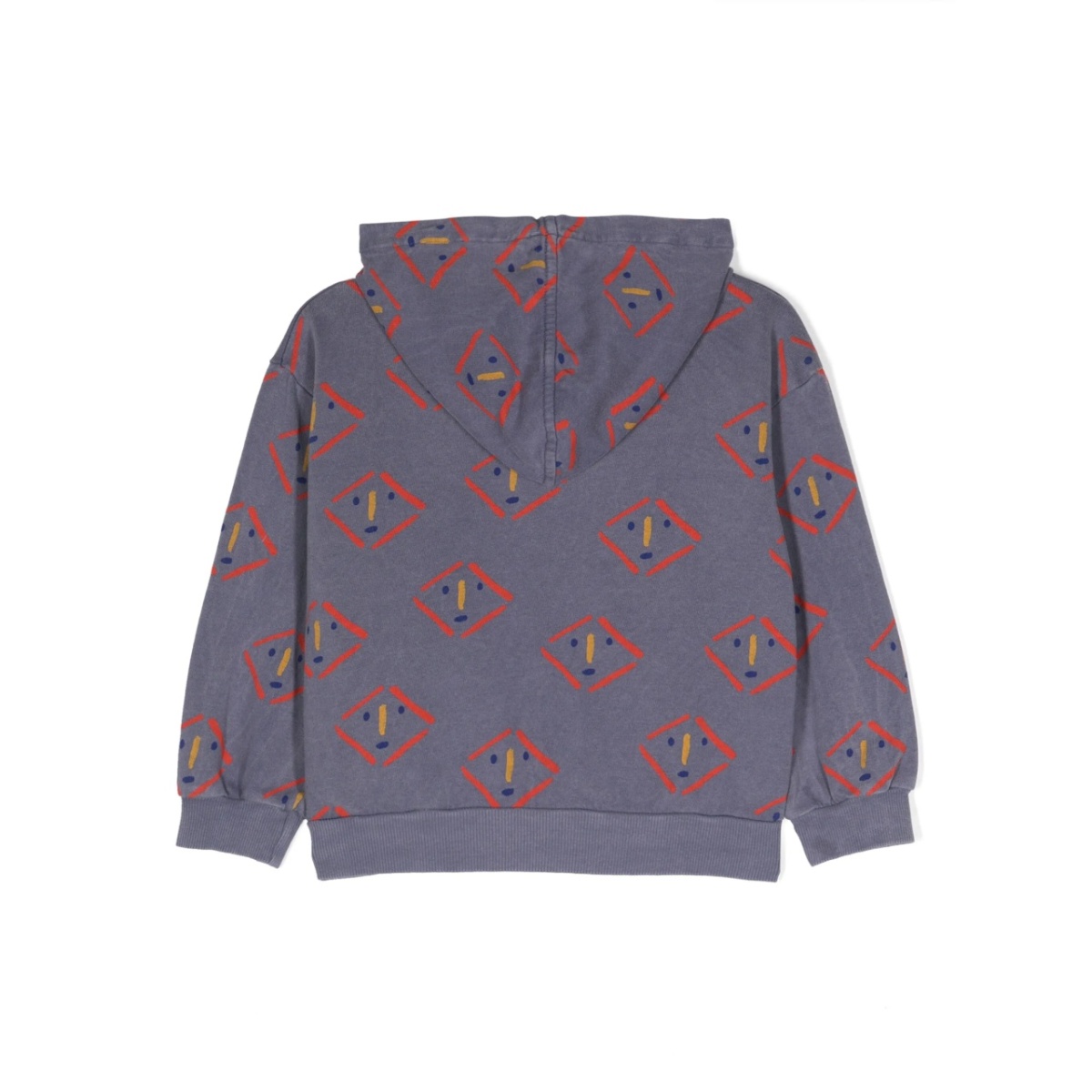 Masks-print zipped hoodie - Img 2