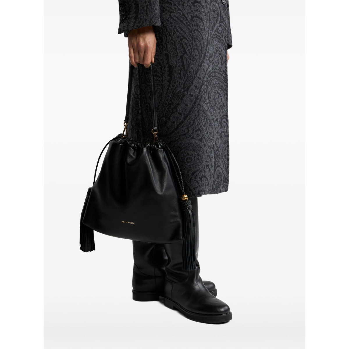 medium Kalispera tassels leather shoulder bag - Img 2