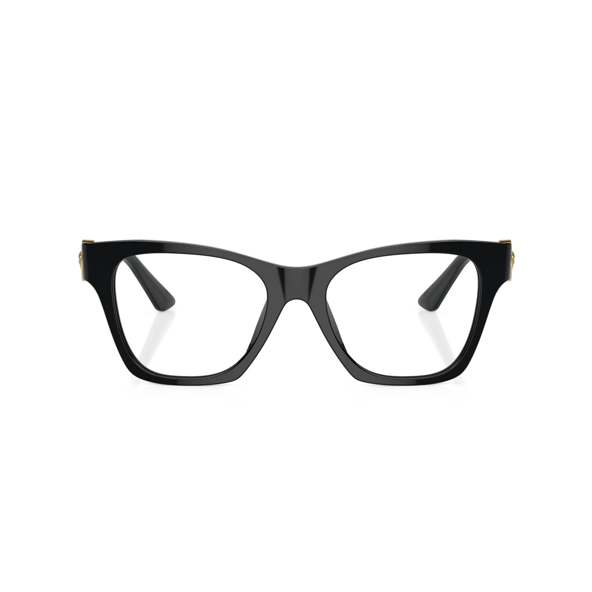 Medusa-plaque square-frame glasses