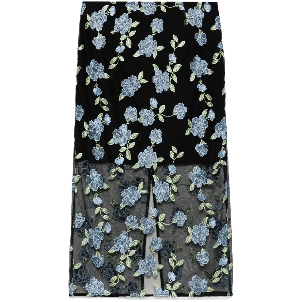 mesh midi skirt