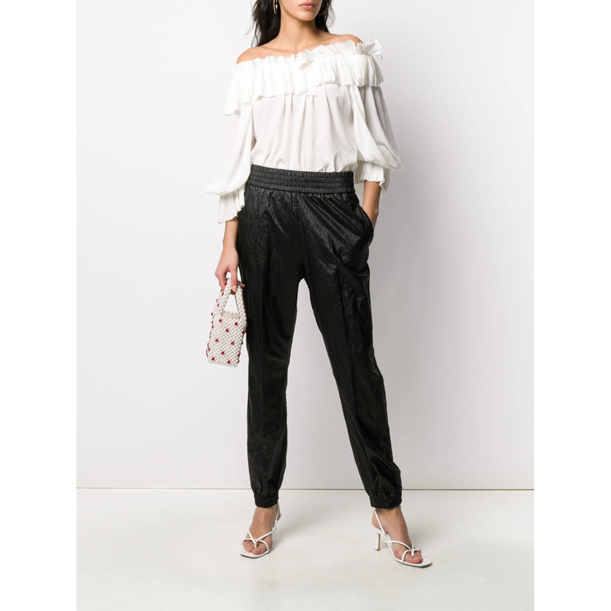 metallic tapered trousers - Img 2