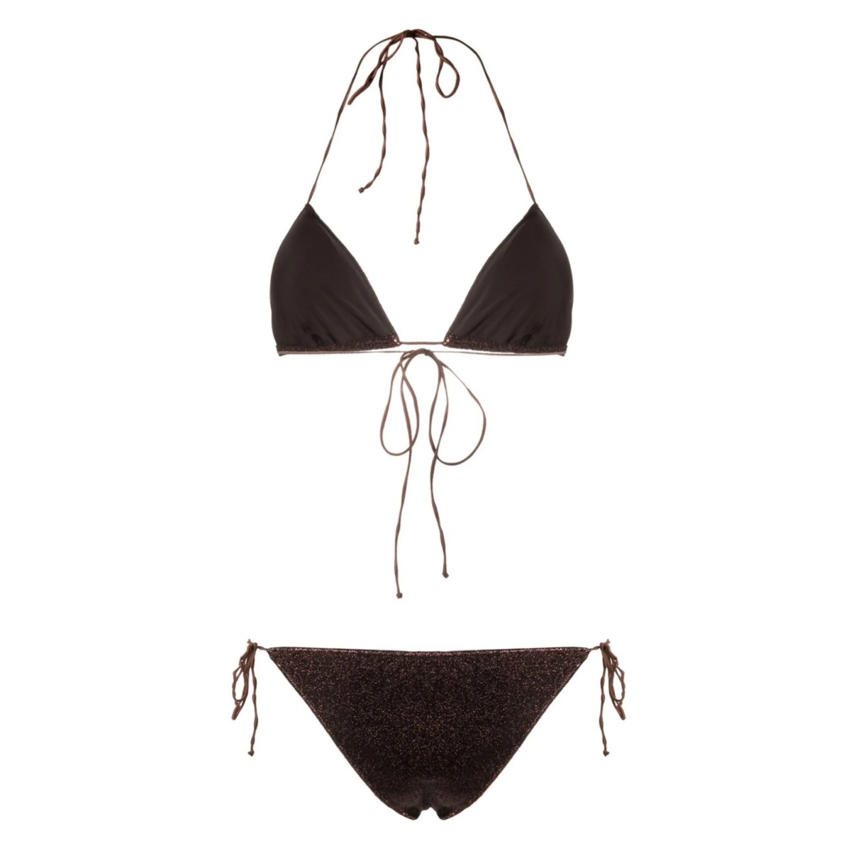 metallic-thread halterneck bikini - Img 2