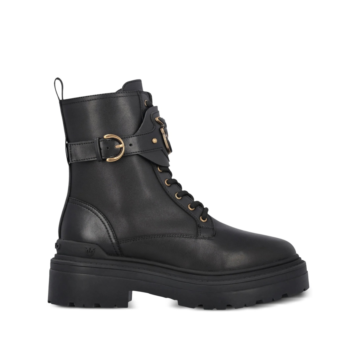 Mia leather combat boots