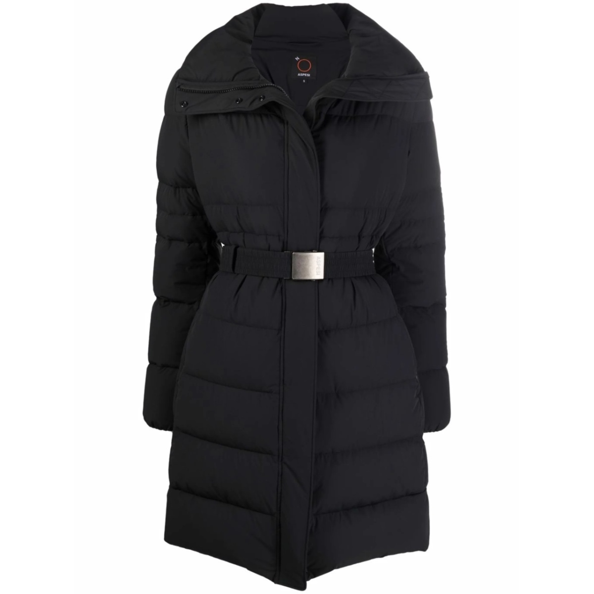 mid-length down-padded coat