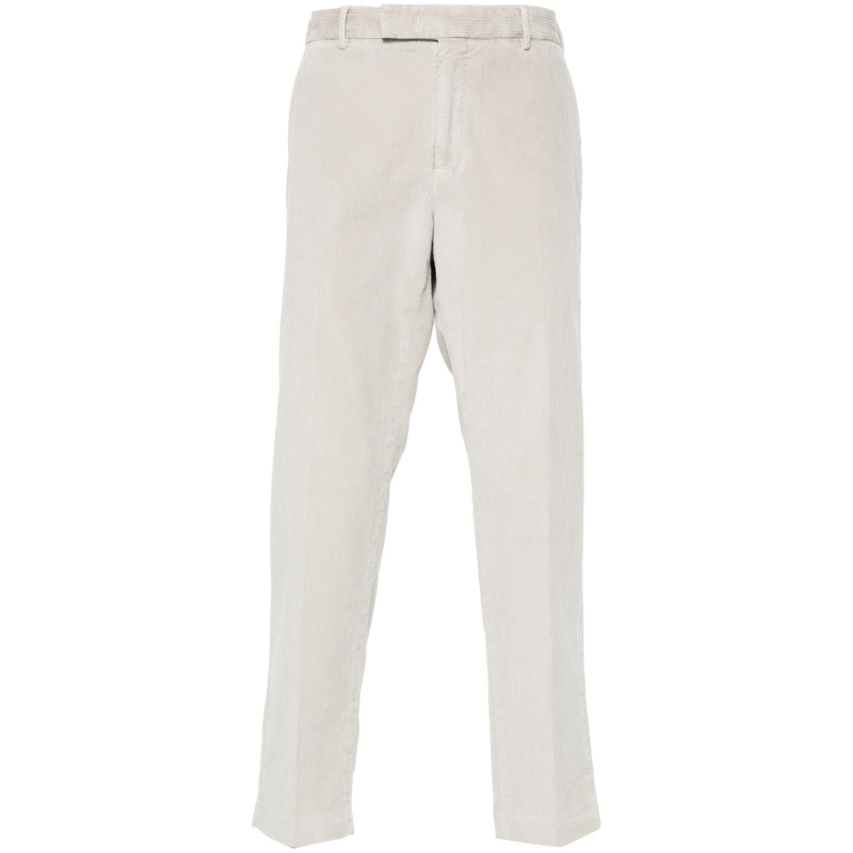 mid-rise corduroy tapered trousers