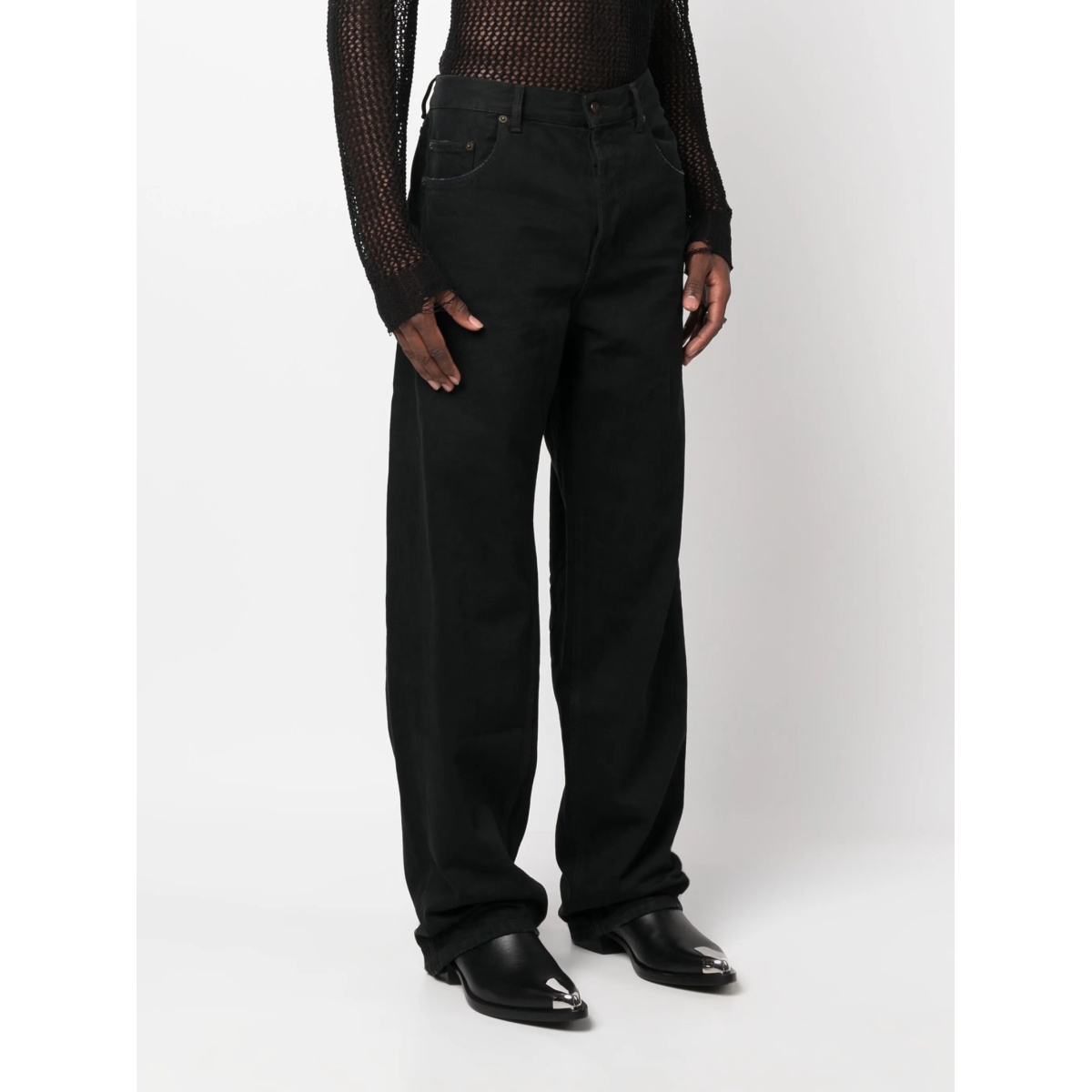 mid-rise loose jeans - Img 3