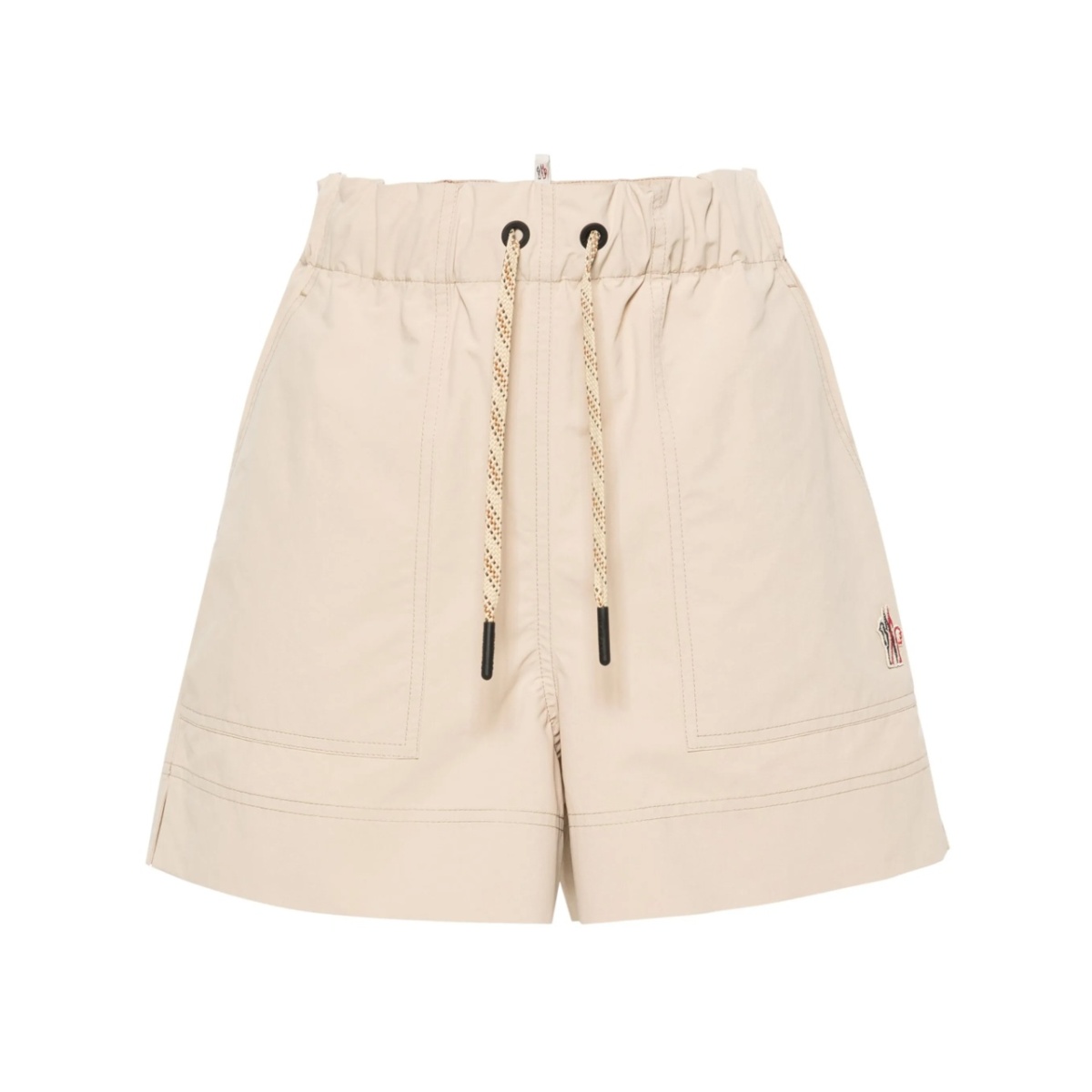 mid-rise straight-leg shorts