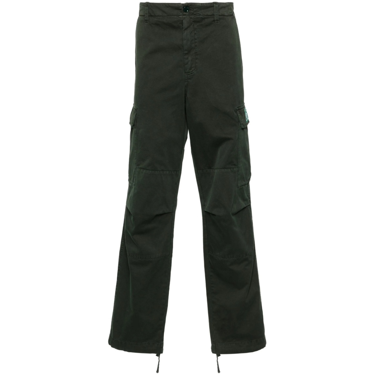 mid-rise twill cargo pants