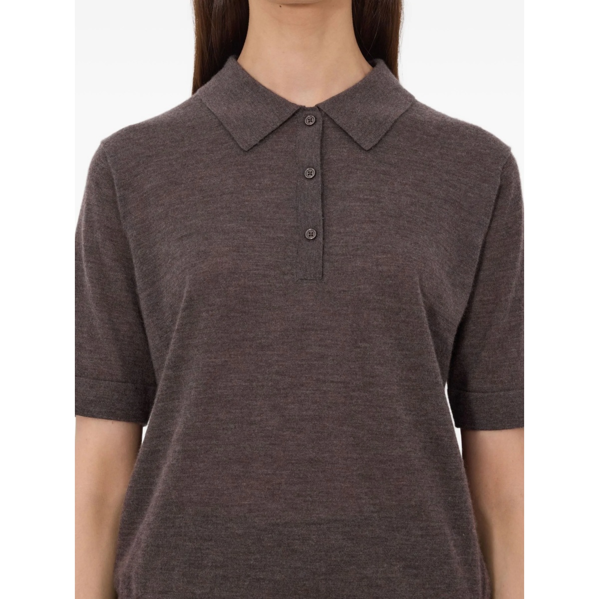 Migo button ribbed polo shirt - Img 5