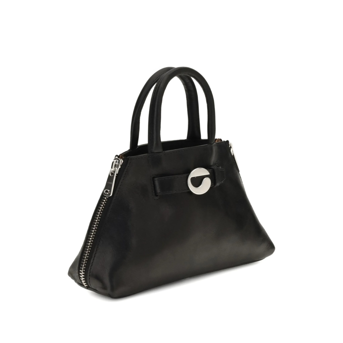 Mini Data zip-detail leather tote bag - Img 2