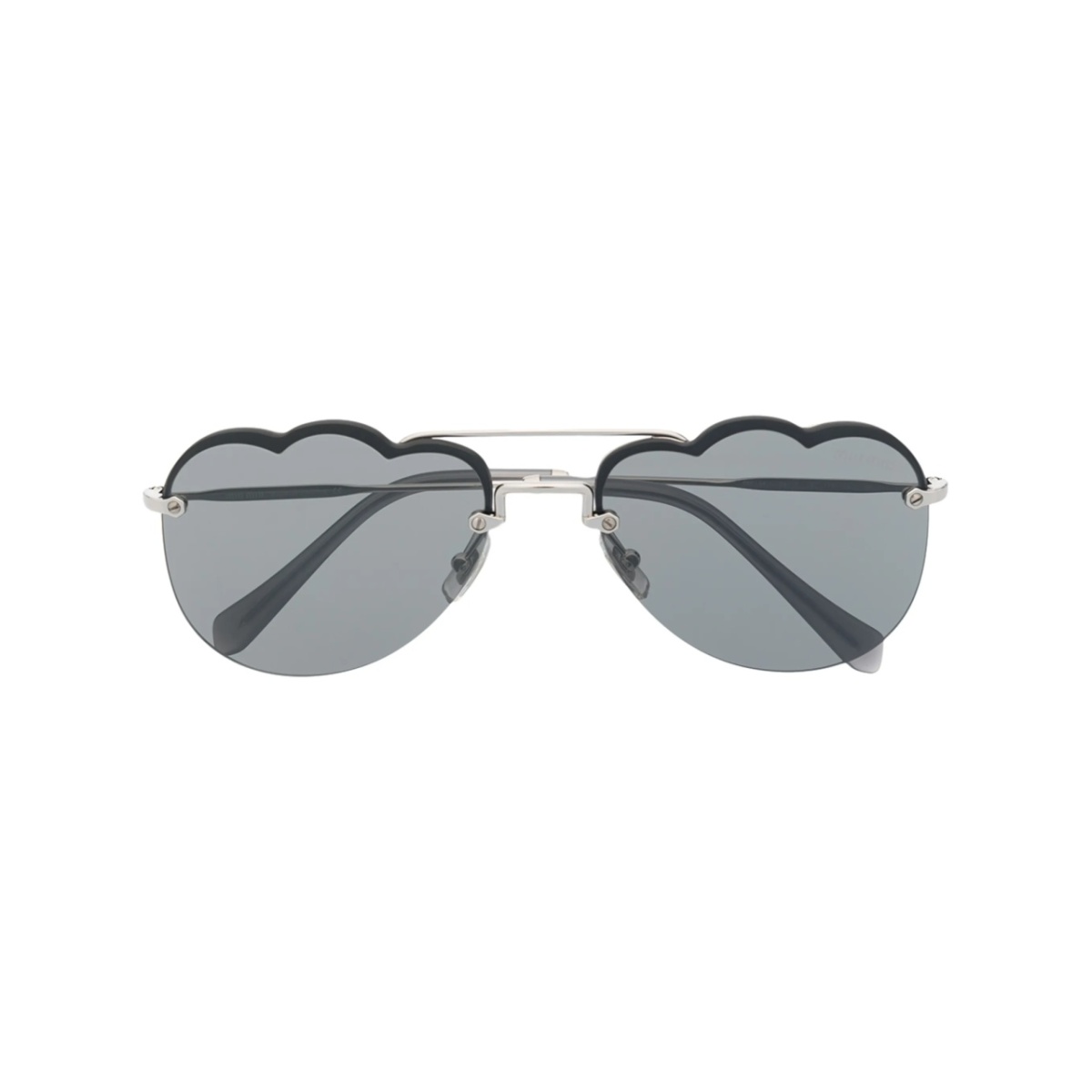 mirrored cloud-frame sunglasses