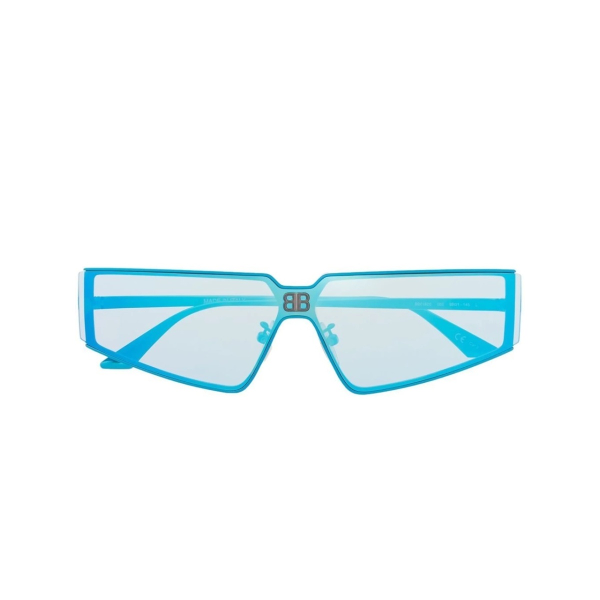 mirrored geometric-frame sunglasses