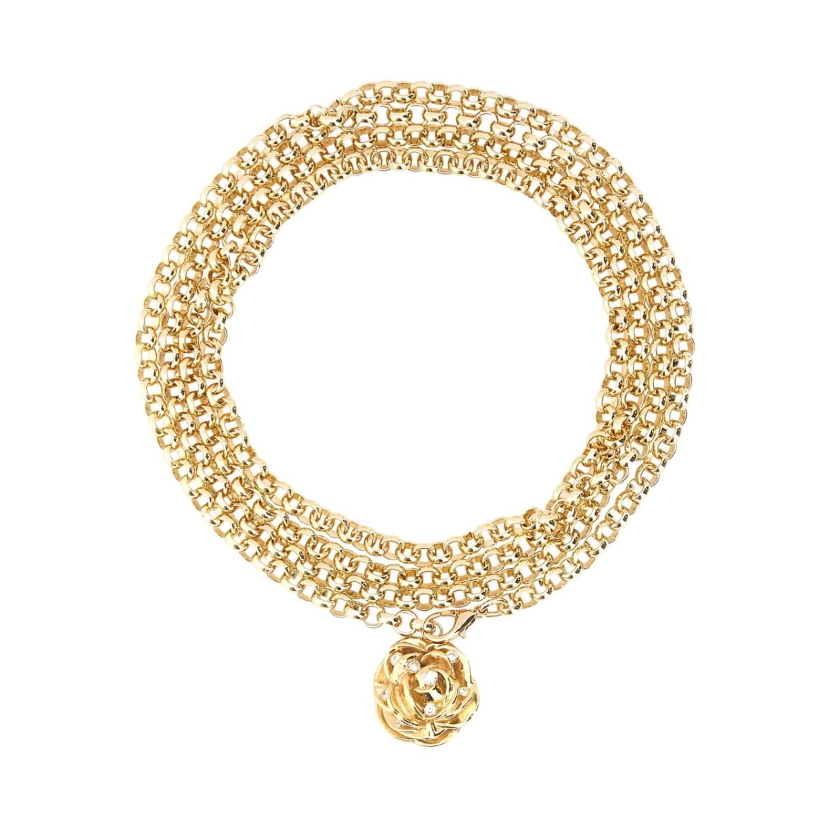 multi-layered chain necklace