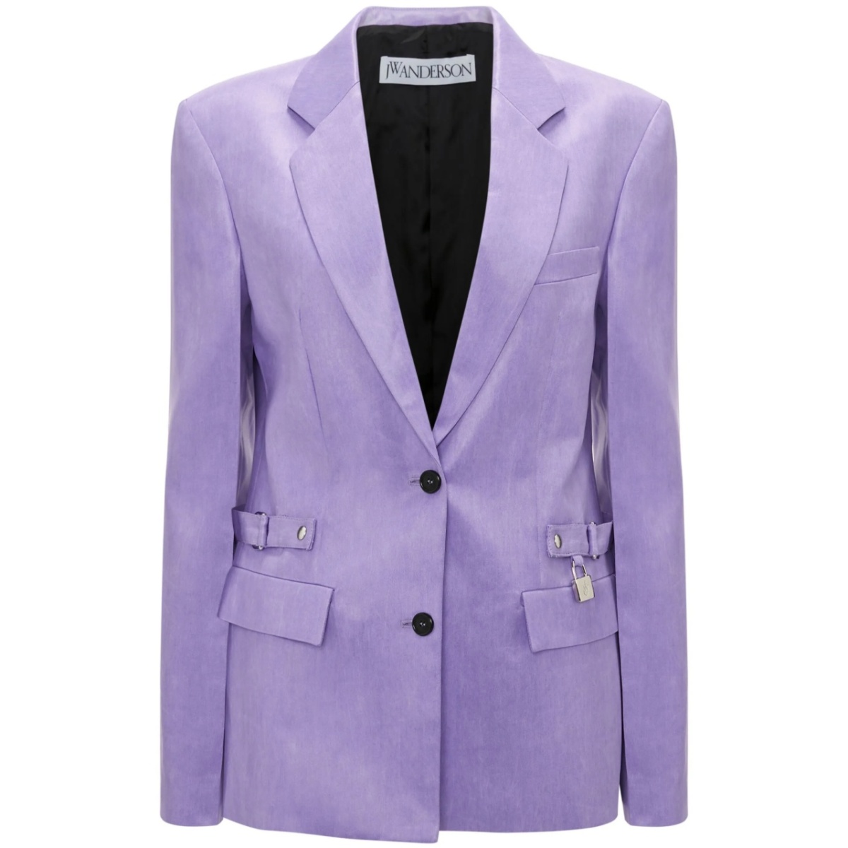 notched-lapels button-fastening blazer