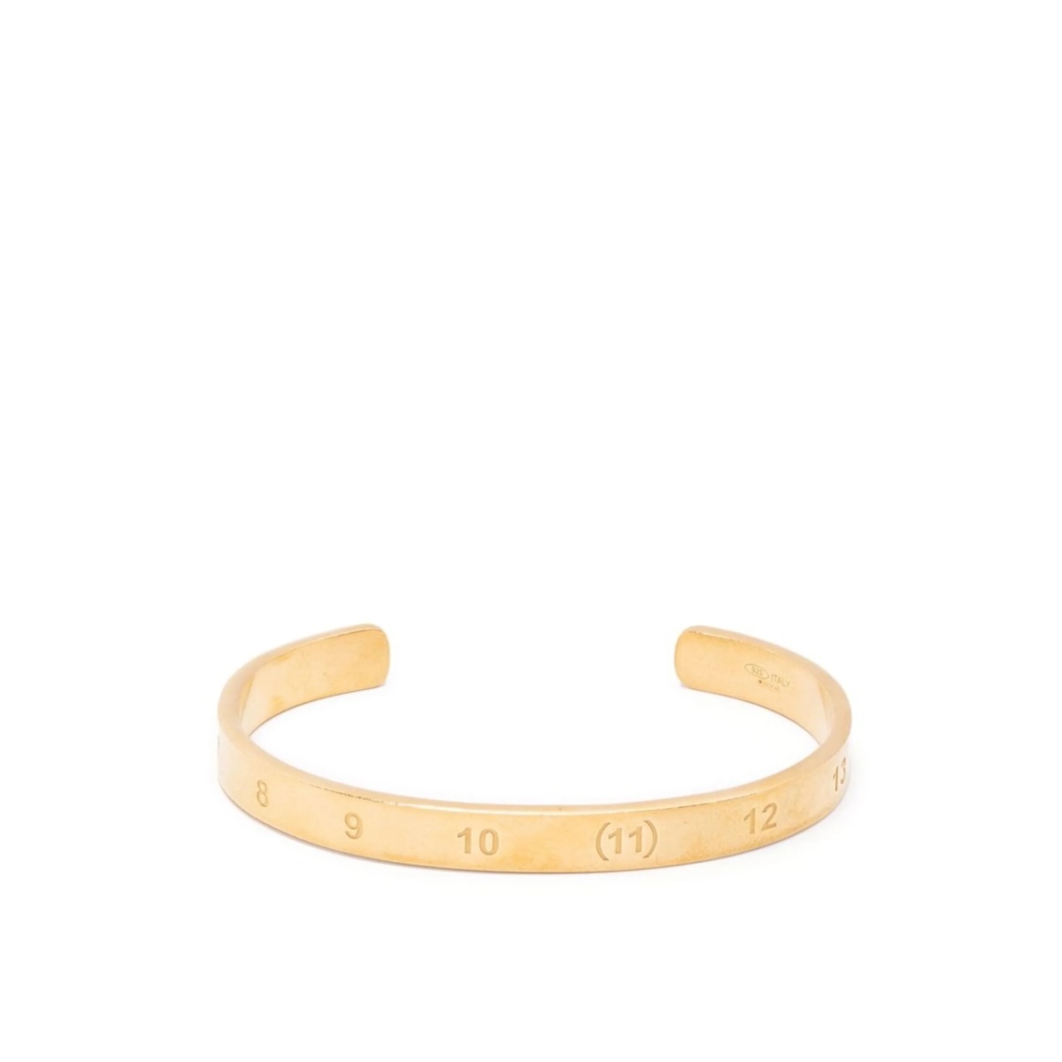 Numerical engraved cuff bracelet