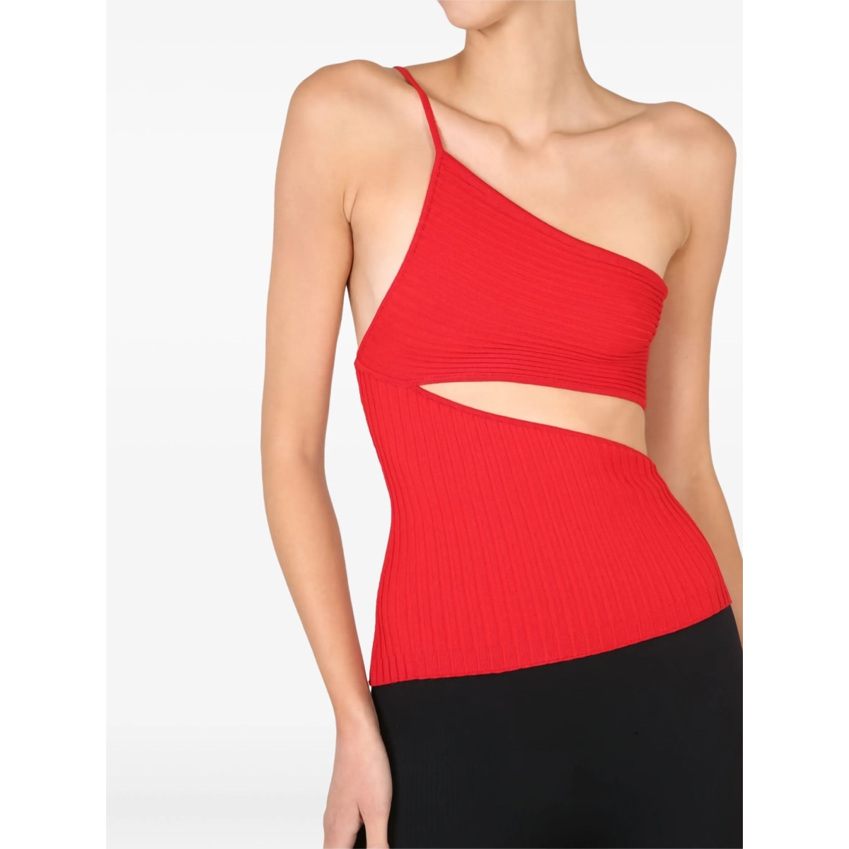 one-shoulder cut-out top - Img 4
