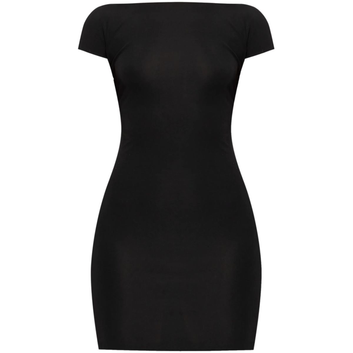 open-back mini dress